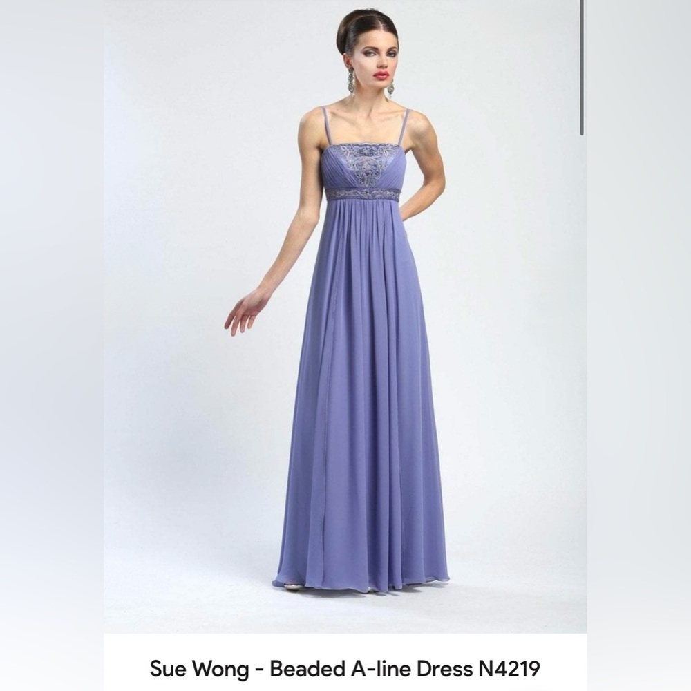 Sue Wong - Beaded A-line Dress N4219